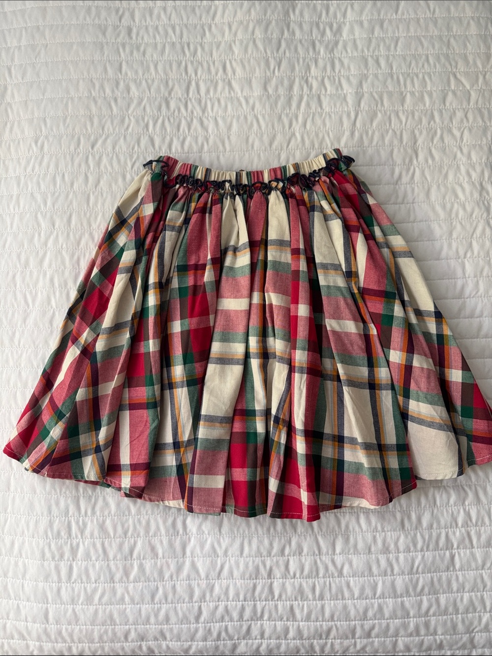Pink Chicken Girls’ Holiday Plaid Gianna Skirt